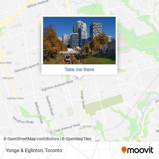 Yonge & Eglinton map