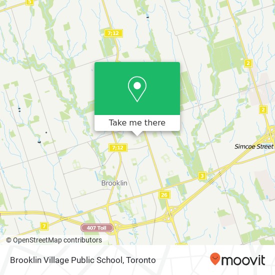 Brooklin Village Public School map