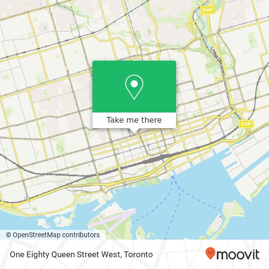 One Eighty Queen Street West map