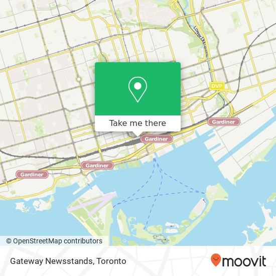 Gateway Newsstands map