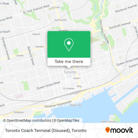 Toronto Coach Terminal (Disused) plan