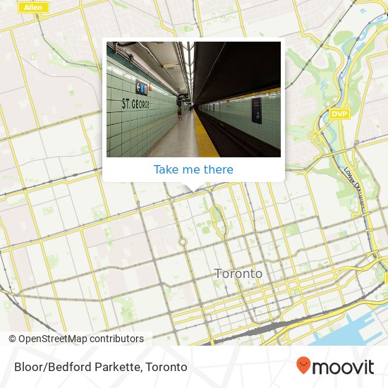 Bloor/Bedford Parkette map