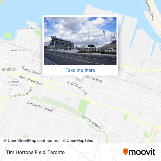 Tim Hortons Field map