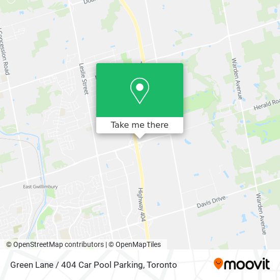 Green Lane / 404 Car Pool Parking map