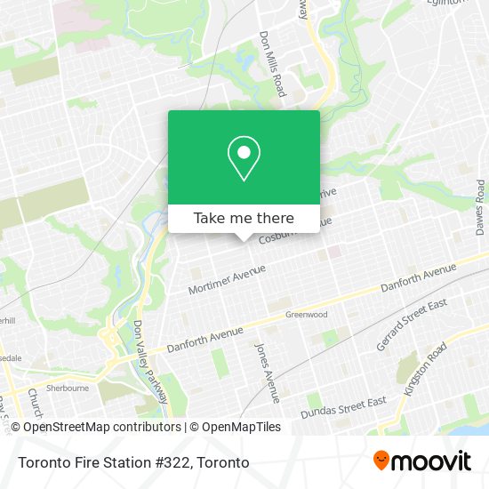 Toronto Fire Station #322 map
