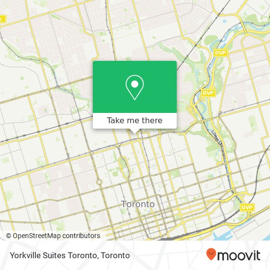 Yorkville Suites Toronto map