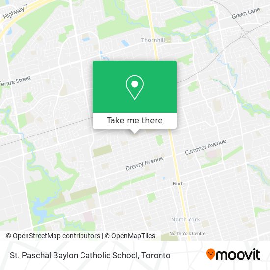 St. Paschal Baylon Catholic School map