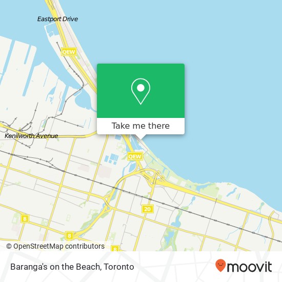 Baranga's on the Beach map