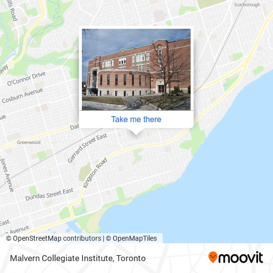 Malvern Collegiate Institute map