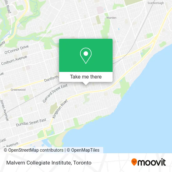 Malvern Collegiate Institute map