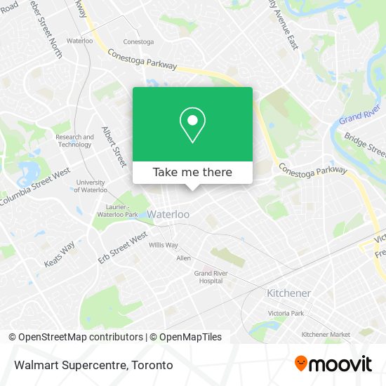 Walmart Supercentre map