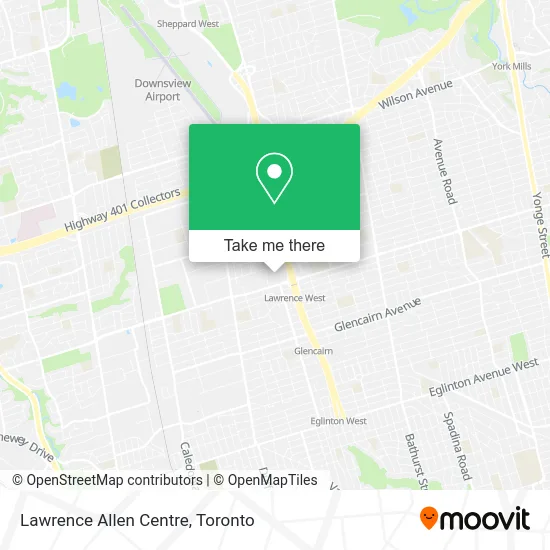 Lawrence Allen Centre map