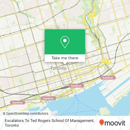 Escalators To Ted Rogers School Of Management map