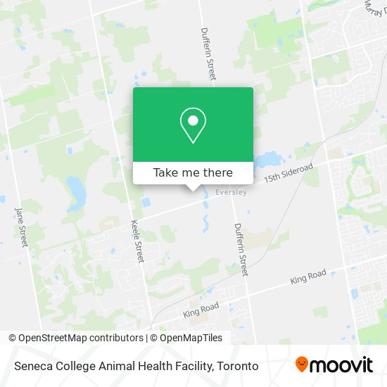 How to get to Seneca College Animal Health Facility in King by Bus?