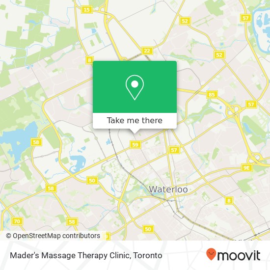 Mader's Massage Therapy Clinic map