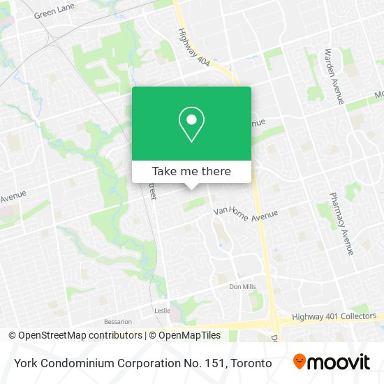 York Condominium Corporation No. 151 map