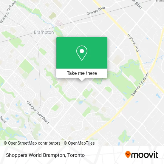 Shoppers World Brampton map