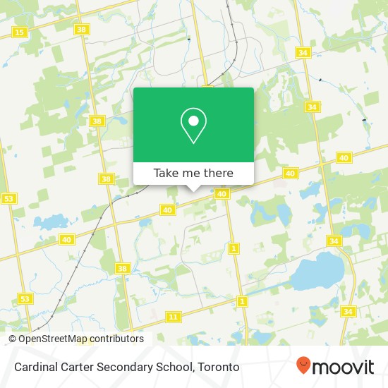 Cardinal Carter Secondary School map