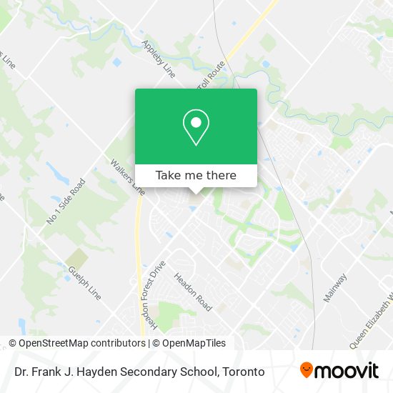 Dr. Frank J. Hayden Secondary School map