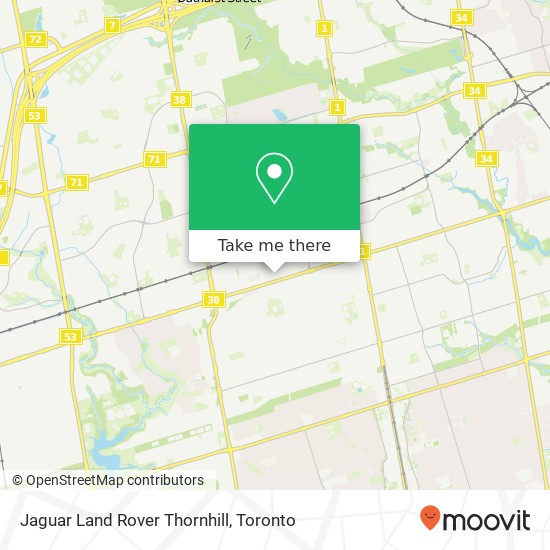 Jaguar Land Rover Thornhill map