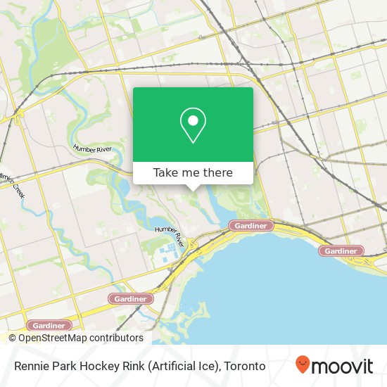 Rennie Park Hockey Rink (Artificial Ice) map