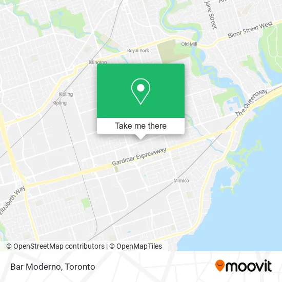 Bar Moderno map