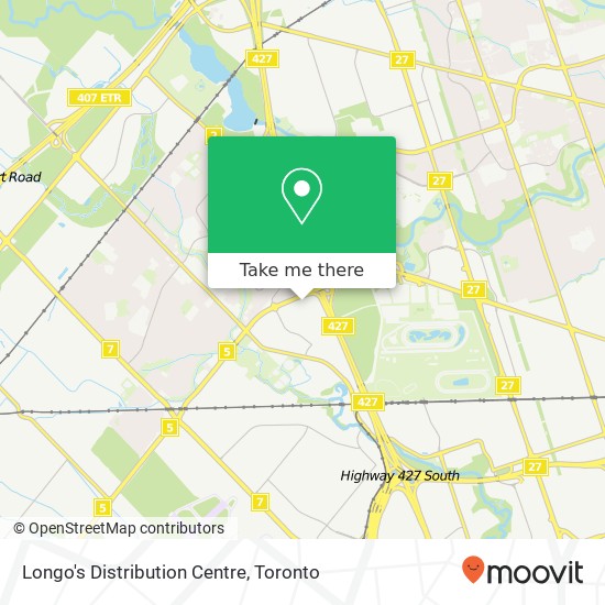 Longo's Distribution Centre map