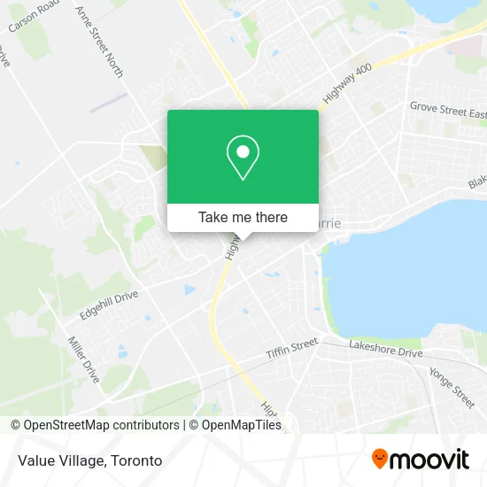 Value Village map