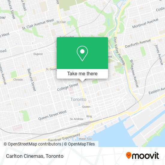 Carlton Cinemas map