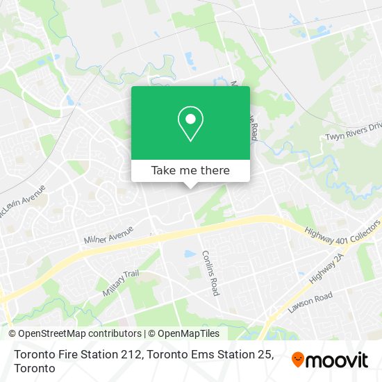 Toronto Fire Station 212, Toronto Ems Station 25 map