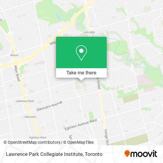 Lawrence Park Collegiate Institute map