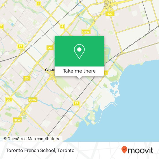 Toronto French School map