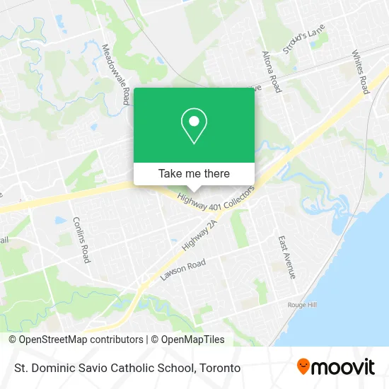 St. Dominic Savio Catholic School map