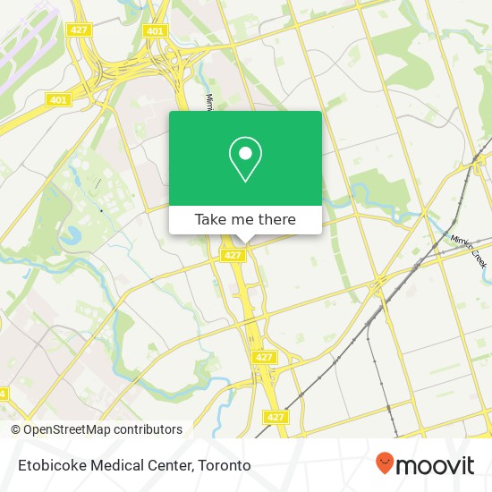 Etobicoke Medical Center map