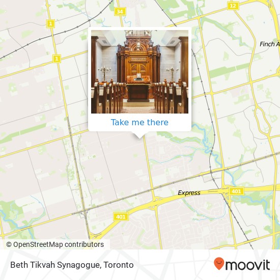 Beth Tikvah Synagogue map