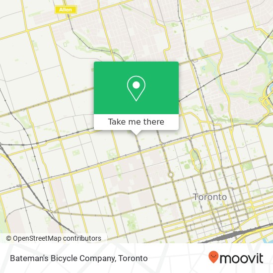 Bateman's Bicycle Company map