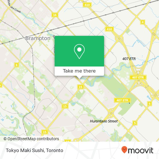Tokyo Maki Sushi map