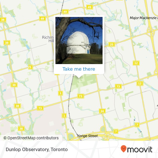 Dunlop Observatory map