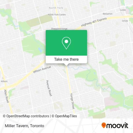 Miller Tavern map