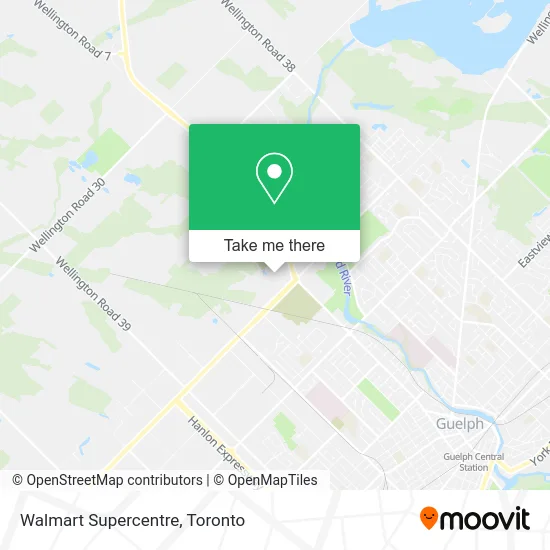Walmart Supercentre map