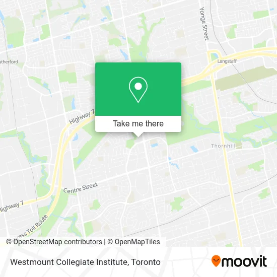 Westmount Collegiate Institute map