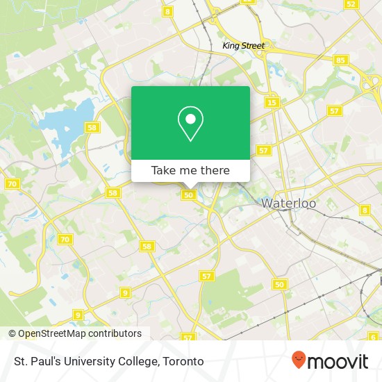 St. Paul's University College map