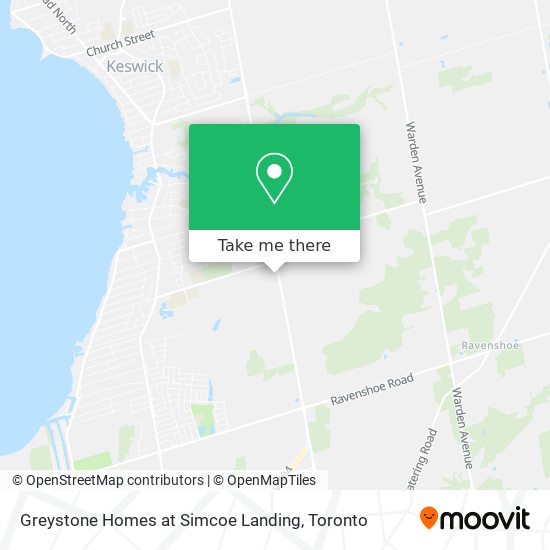 Greystone Homes at Simcoe Landing map