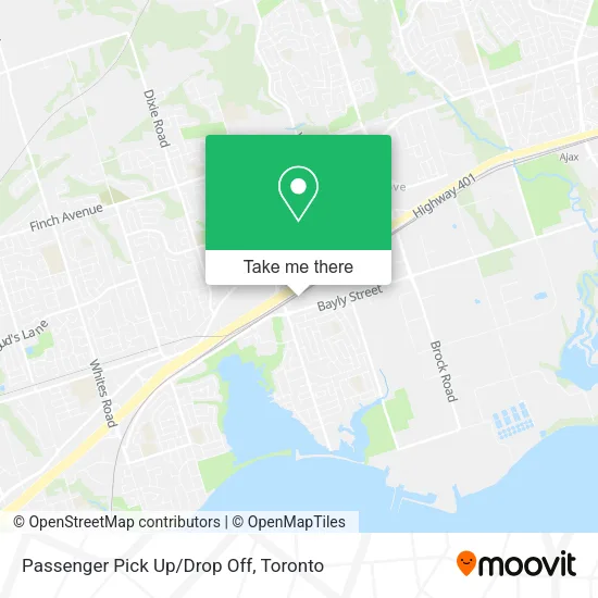 Passenger Pick Up/Drop Off map