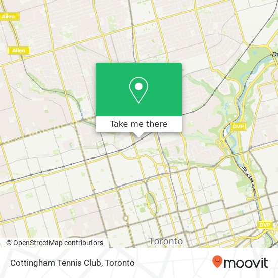 Cottingham Tennis Club map