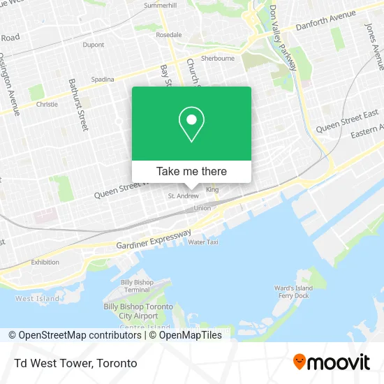 Td West Tower map
