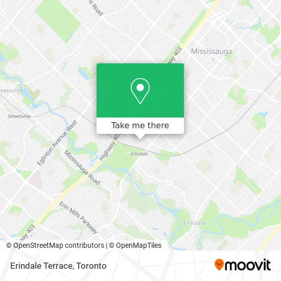 Erindale Terrace map