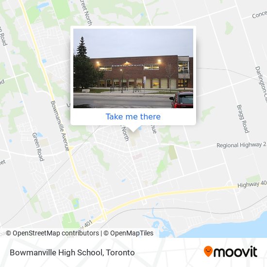 Bowmanville High School map