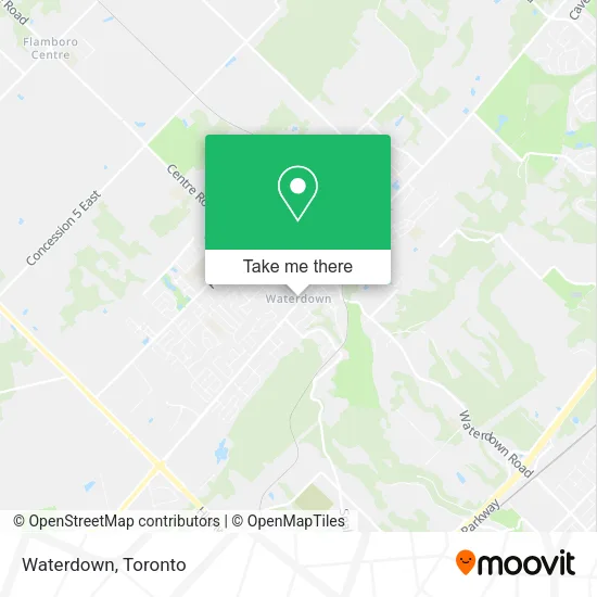 Waterdown map