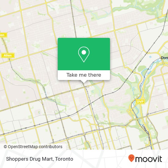 Shoppers Drug Mart map